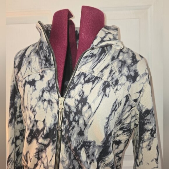 Lululemon Forme Jacket Great Granite Black Mojave Tan Size 10 - Picture 2 of 8